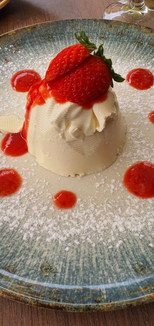 Pannacotta at 11:11 Bistro Bar Healthy Food in Gran Canaria