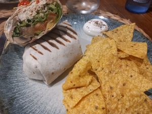 Tofu burrito at 11:11 Bistro Bar Healthy Food in Gran Canaria
