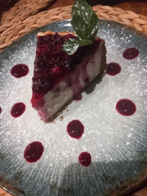 Cheesecake at 11:11 Bistro Bar Healthy Food in Gran Canaria