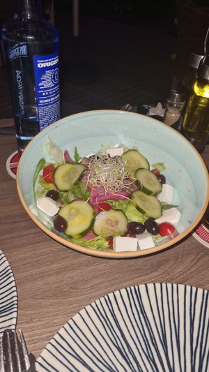 Greek salad at 11:11 Bistro Bar Healthy Food in Gran Canaria