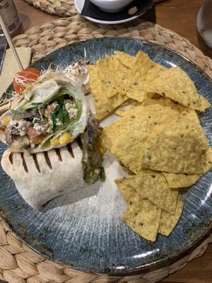 Burrito with tofu   at 11:11 Bistro Bar Healthy Food in Gran Canaria
