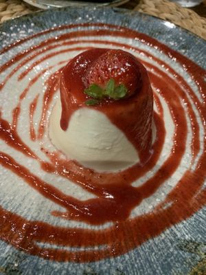 Panacotta  at 11:11 Bistro Bar Healthy Food in Gran Canaria