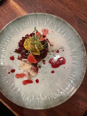 beetroot tartare  at Gärtnerei  in Essen