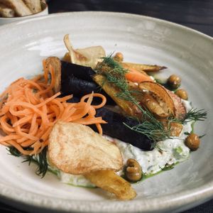 Carrots and naan  at Gärtnerei  in Essen