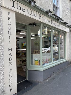   at The Old Bridge House Fudge Shop in Ambleside