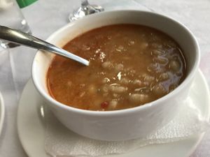 Bean soup   at Plazhi I Ri Caci in Sarande