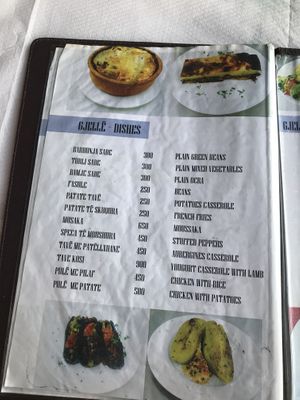 Some vegan options   at Plazhi I Ri Caci in Sarande