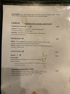 Everything with a heart shape next to it can be made vegan.  at Sacred Grounds Cafe in Edwardsville