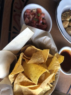 Chips with pico de galo (v)  at The Witches Brew in West Hempstead