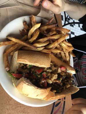 Philly seitan cheese steak (vegan)  at The Witches Brew in West Hempstead