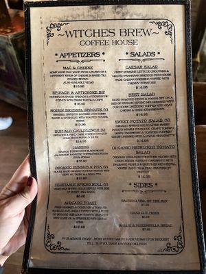 Menu 10/2023  at The Witches Brew in West Hempstead