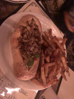 Philly seitan cheese steak (vegan)   at The Witches Brew in West Hempstead