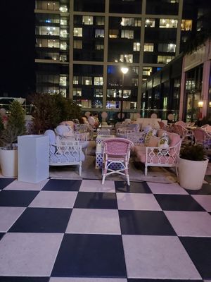The outdoor lounge. at White Limozeen in Nashville