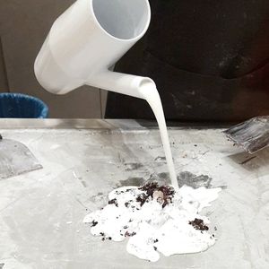 adding liquid base #Veganuary at Delabuu Ice Cream - KaDeWe - Maybe closed in Berlin