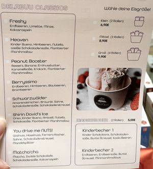 ordering sheet 1 #Veganuary at Delabuu Ice Cream - KaDeWe - Maybe closed in Berlin