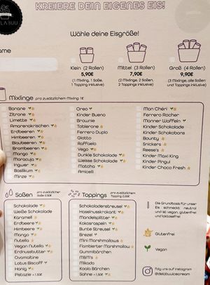 ordering sheet 2 #Veganuary at Delabuu Ice Cream - KaDeWe - Maybe closed in Berlin