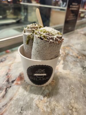 Small with two rolls at Delabuu Ice Cream - KaDeWe - Maybe closed in Berlin