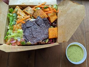 Aztec power bowl with quinoa and tempeh, mini size at Copper Branch - Sainte-Catherine  in Montreal