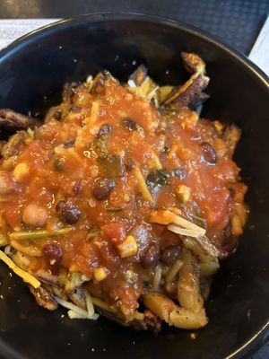 the chili poutine !  at Copper Branch - Sainte-Catherine  in Montreal