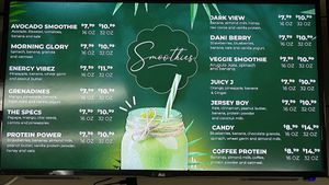 Smoothies  at Abby's Juices Bar in Lake Worth