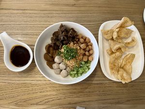 boat noodles set  at CANES Vegan Casual Dining Restaurant & Grocery Store in Bangkok
