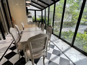 Big table   at CANES Vegan Casual Dining Restaurant & Grocery Store in Bangkok