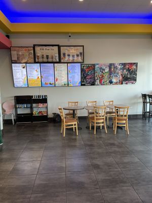 Chill vibe if u want 2 sit & sip.  at Tealicious Cafe in San Antonio