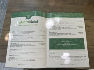 Mediterranean wraps/burgers & falafel boxes  at Mum's Falafel in Paphos