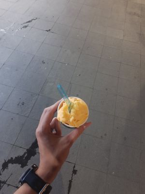 Mandarin at Sicilia Gelateria in Bucharest