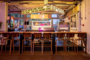 Bar next to the Kitchen at Karma Kebab in Utrecht