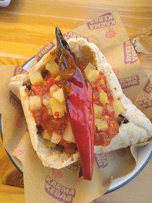 Al pastor pita at Karma Kebab in Utrecht