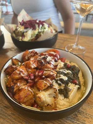 Hummus with Grilled Veggies   at Karma Kebab in Utrecht