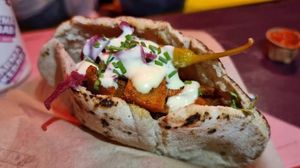 Sourdough kebab pita at Karma Kebab in Utrecht