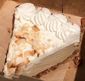 Vegan Coconut Cream Pie at Good Earth Natural Foods in Fairfax
