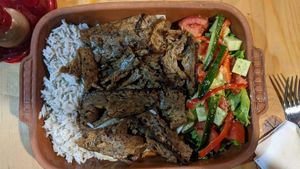 Vegan döner at Refresh Vegan Kitchen in Kas