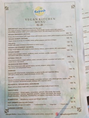  at Refresh Vegan Kitchen in Kas
