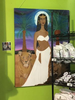 Interior painting   at Tassili's Raw Reality in Atlanta