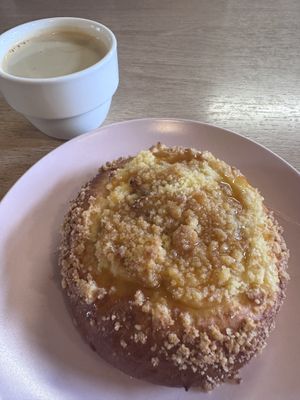 Cinnamon, Apple and miso bun   at Crush in Krakow