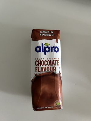 alpro chocolate milkk  at AB Vassilopoulos in Planos
