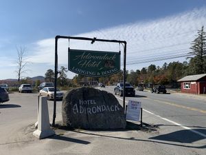 Signage  at Adirondack Hotel in Long Lake