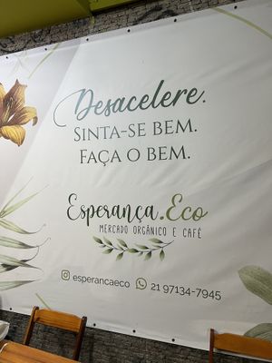 Sign  at Esperança.Eco in Rio De Janeiro