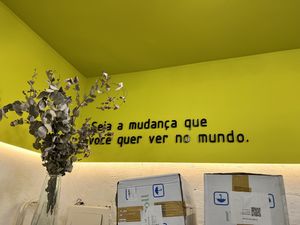 Be the change you want to see in the world  at Esperança.Eco in Rio De Janeiro