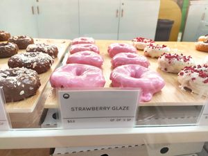 Strawberry Glaze at Happy Dough in Chermside