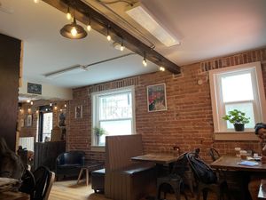 Back area of interior   at Roostercat Coffee House in Denver