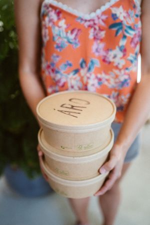We have 100% compostable bowls for takeaway🌏🙌🏼 at Áro in Kassel