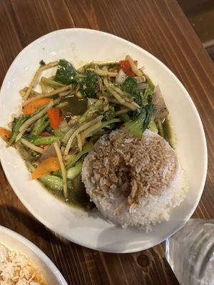 Veggie stir fry  at Cafe De Pho Thai in Estes Park