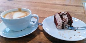 Leider vergessen gleich zu fotografieren! Die Torte war einfach zu lecker... at Maya's Unverpacktladen & Café  in Hofheim In Unterfranken