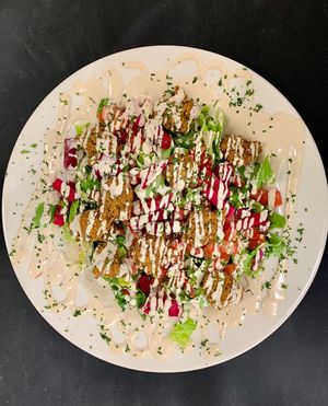 Falafel Salad.  at Alforon in San Diego