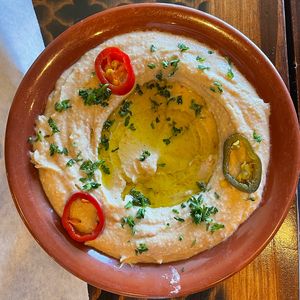 hummus (“spicy”)   at Alforon in San Diego