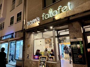 front  at Sam's Falafel in Munich